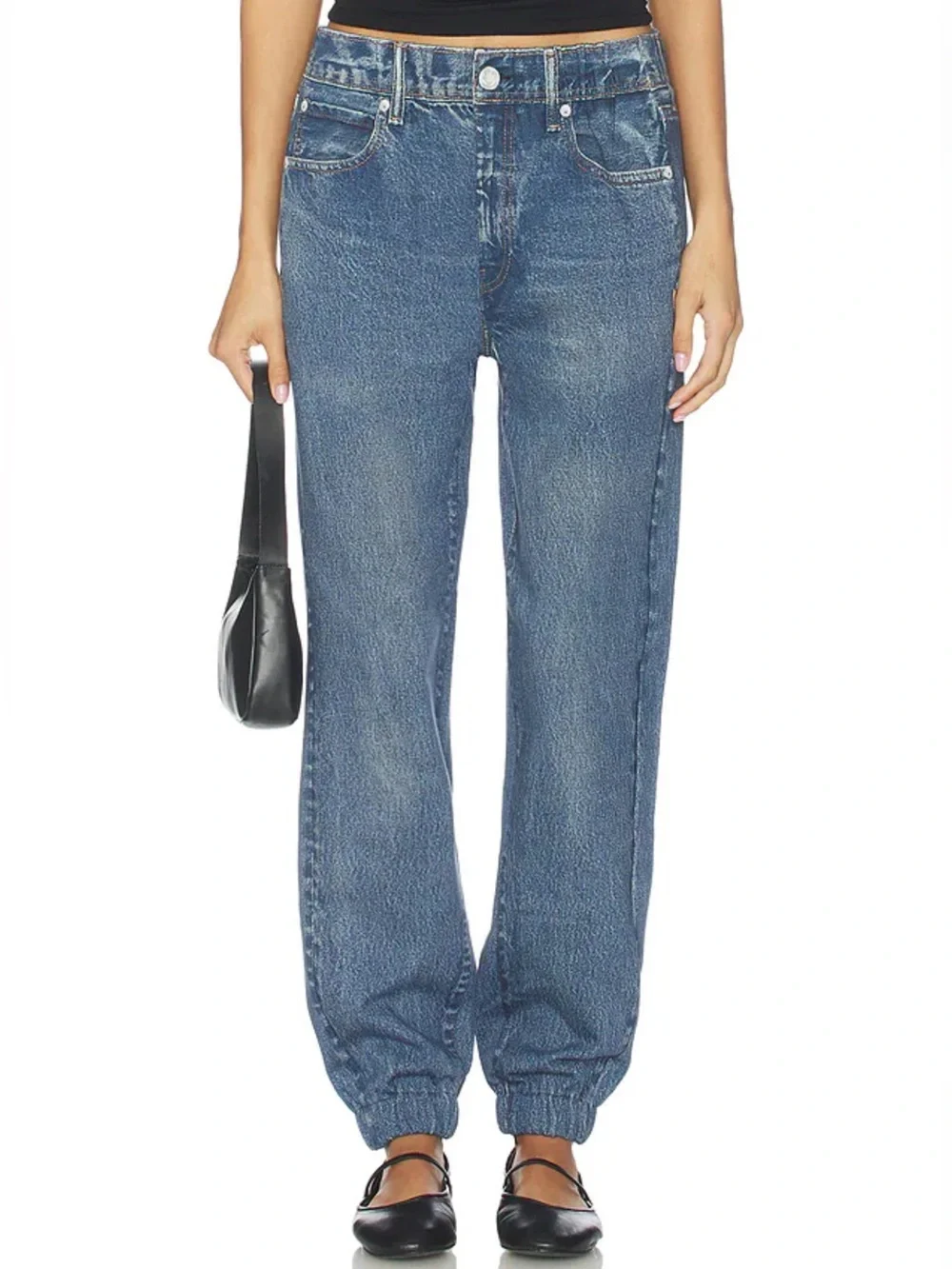 rag & bone Miramar Terry Joggers Pants in Blue Lenox Wash Size XXS NWT